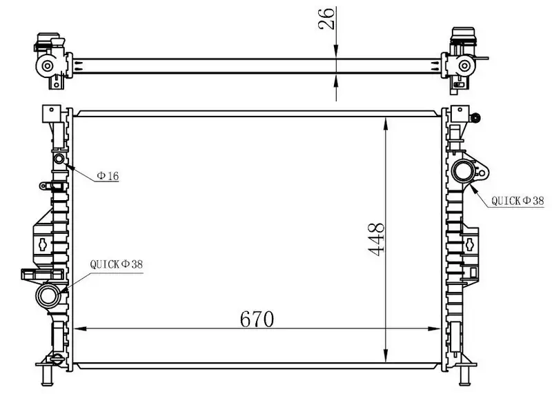 ORIS BFR107026 Radyatör 1377541