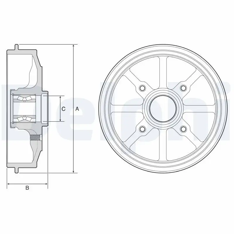 DELPHI BFR484 Fren Kampanası 424759