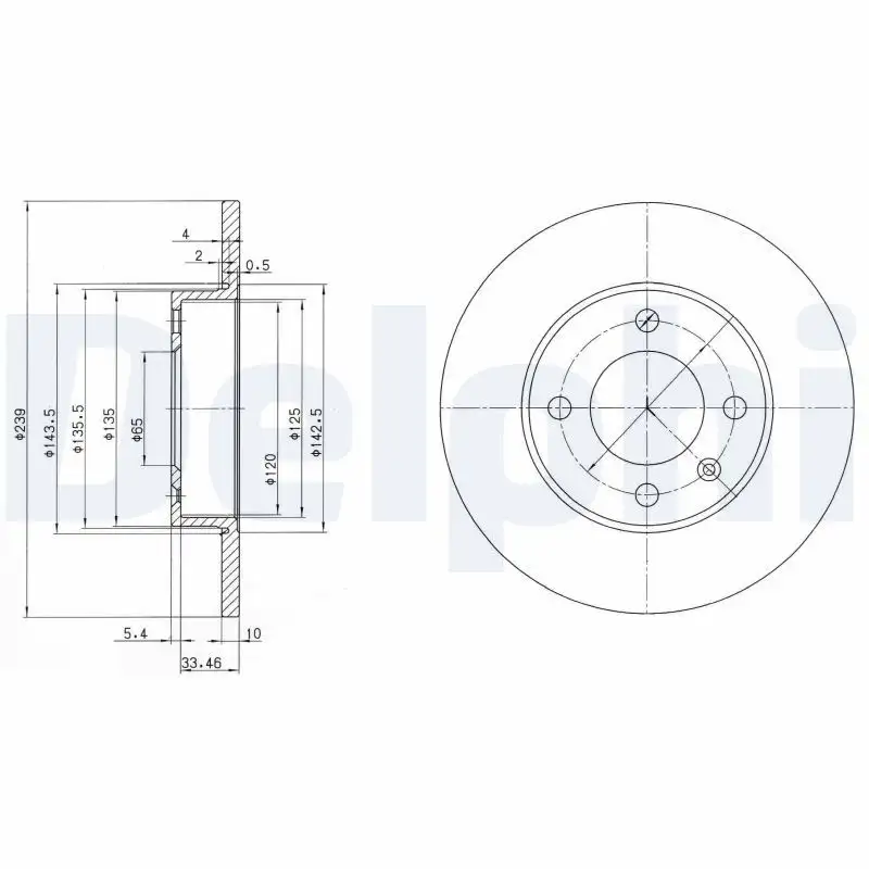 DELPHI BG2117 Ön Fren Diski