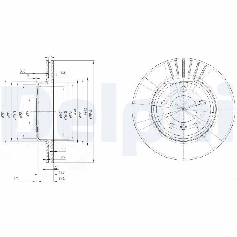 DELPHI BG3527C Ön Fren Diski