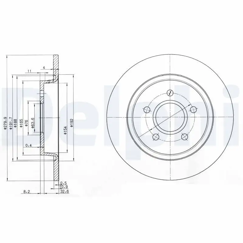 DELPHI BG3897C Arka Fren Diski