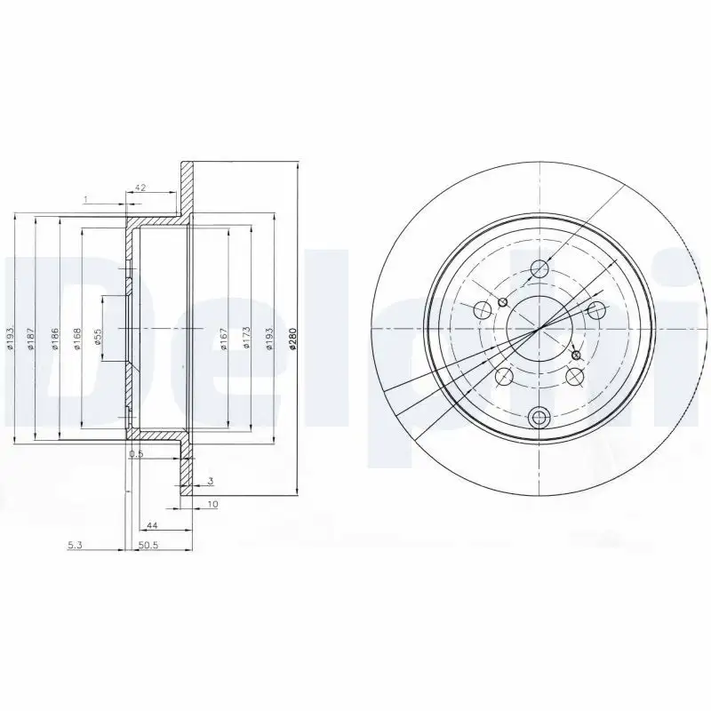 DELPHI BG3912 Arka Fren Diski 4243105060