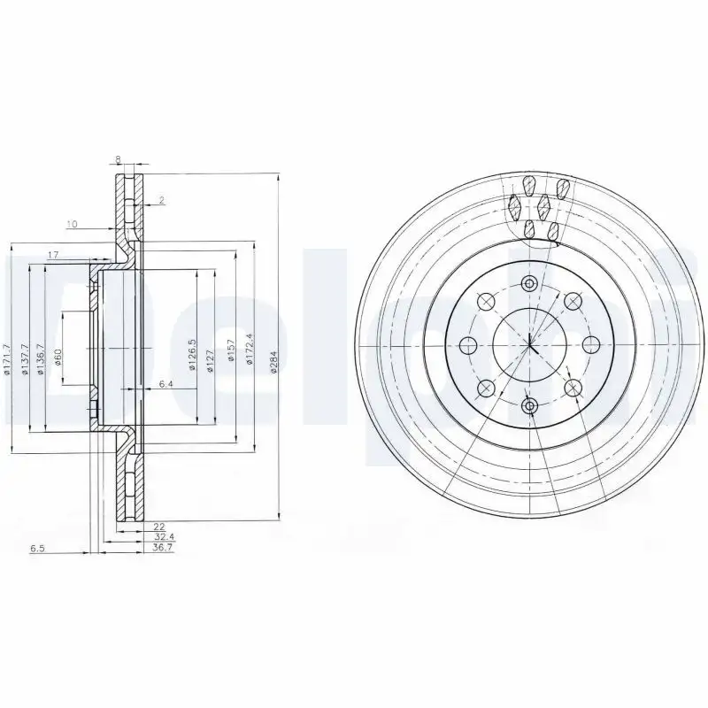 DELPHI BG3944 Ön Fren Diski
