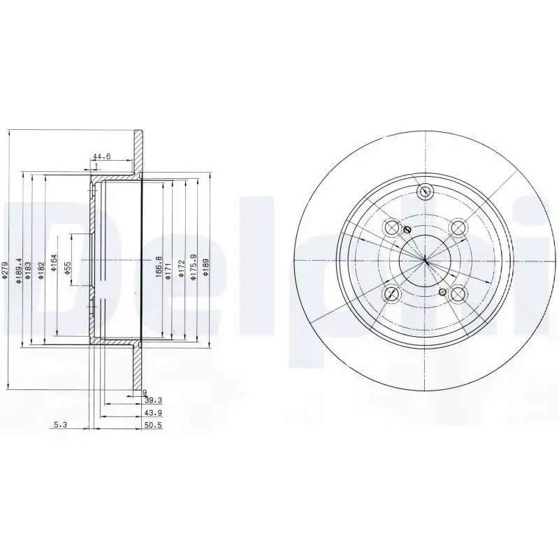 DELPHI BG3974 Arka Fren Diski