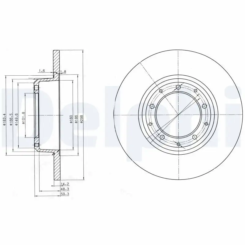 DELPHI BG3982C Arka Fren Diski