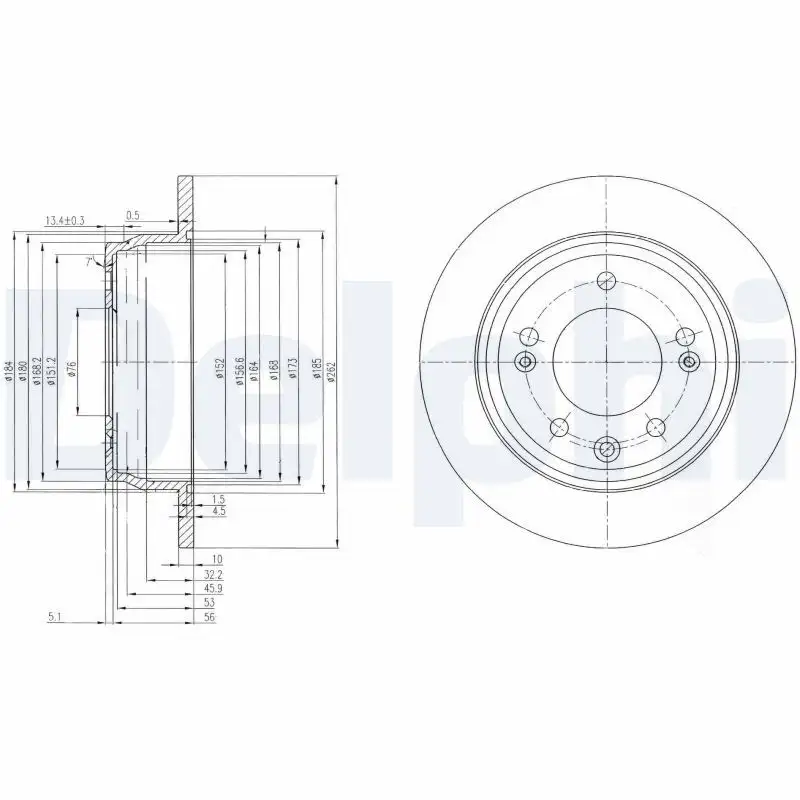 DELPHI BG4082C Arka Fren Diski