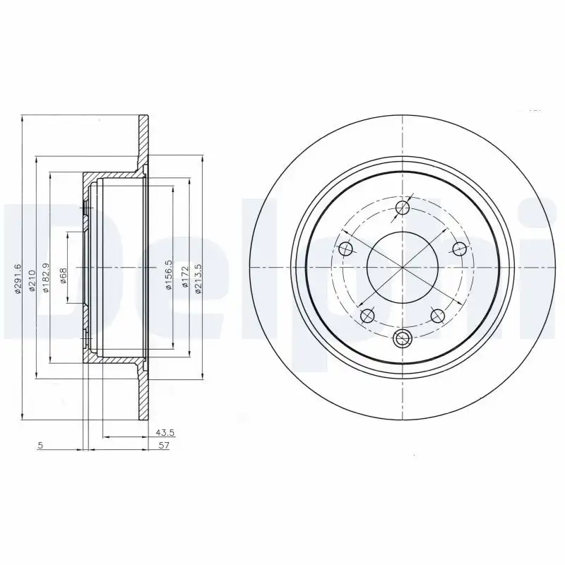 DELPHI BG4108C Arka Fren Diski
