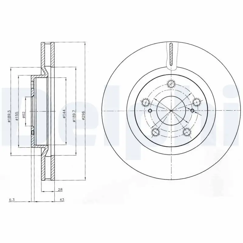DELPHI BG4114C Ön Fren Diski