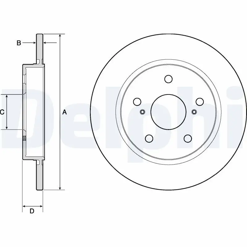 DELPHI BG4183C Arka Fren Diski