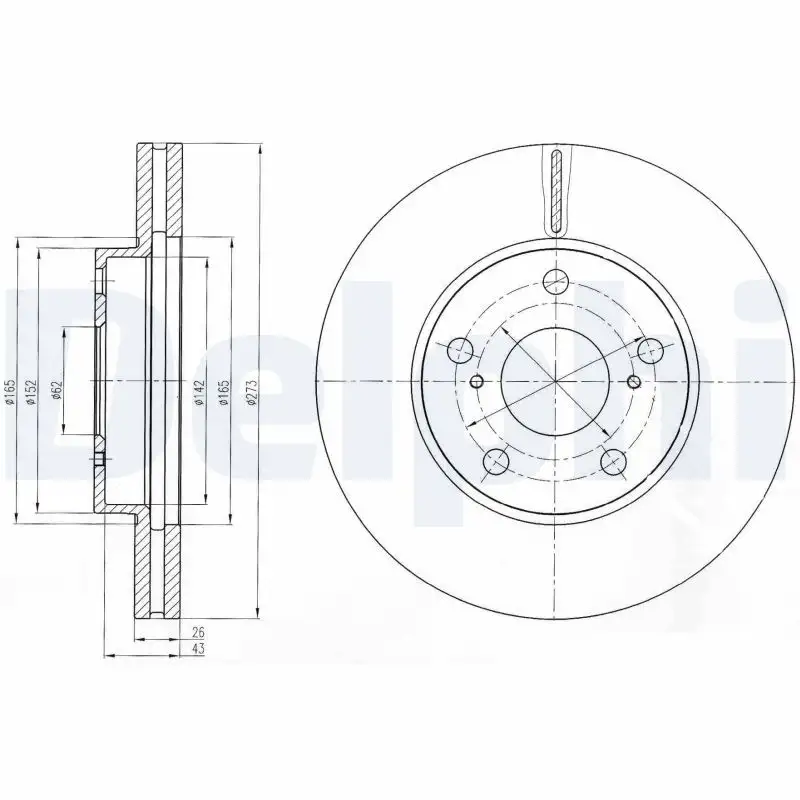 DELPHI BG4234C Ön Fren Diski