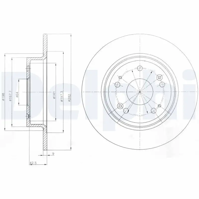DELPHI BG4249 Arka Fren Diski
