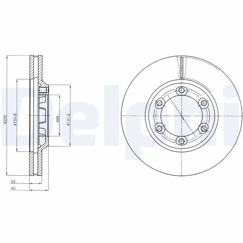 DELPHI BG4252 Ön Fren Diski