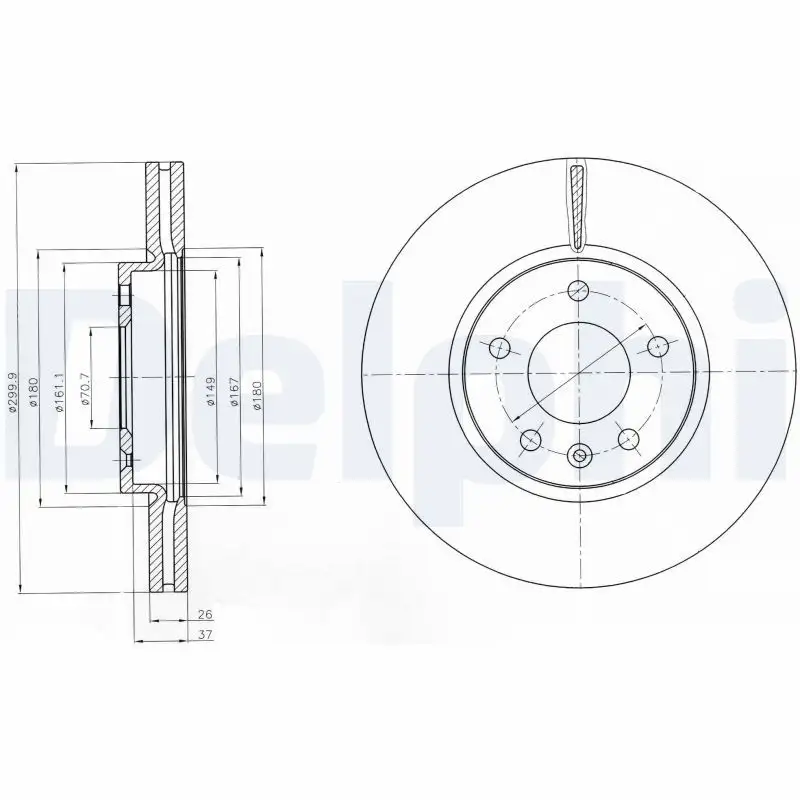 DELPHI BG4278C Ön Fren Diski