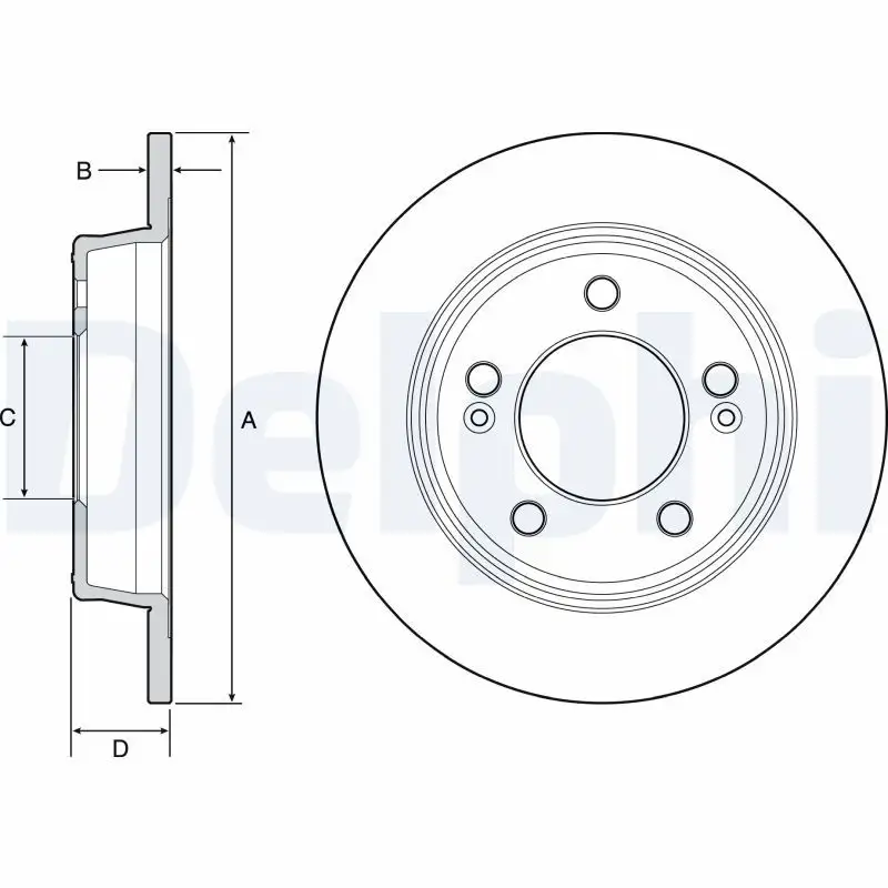 DELPHI BG4559C Arka Fren Diski