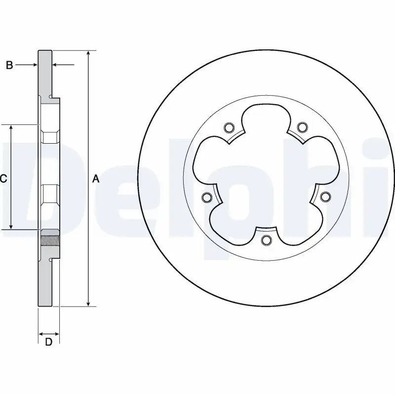 DELPHI BG4681C Arka Fren Diski