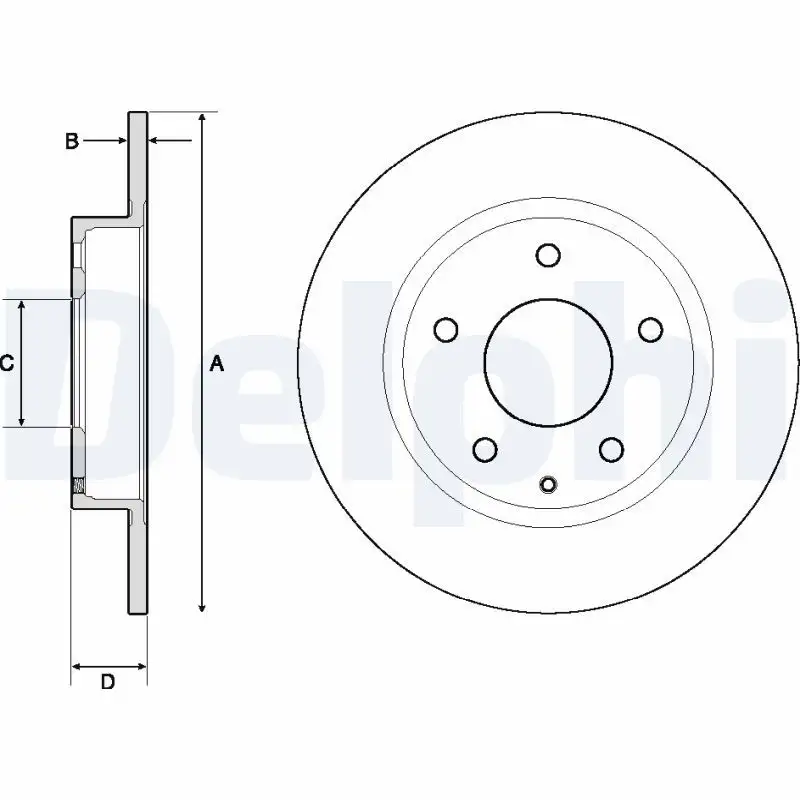 DELPHI BG4707C Arka Fren Diski