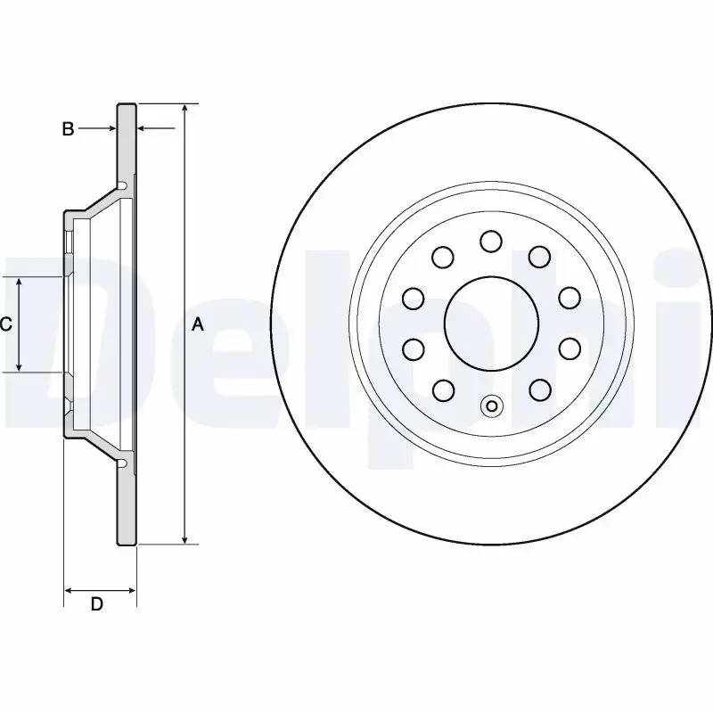 DELPHI BG4751C Arka Fren Diski