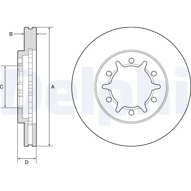 DELPHI BG4795C Ön Fren Diski 402062S401
