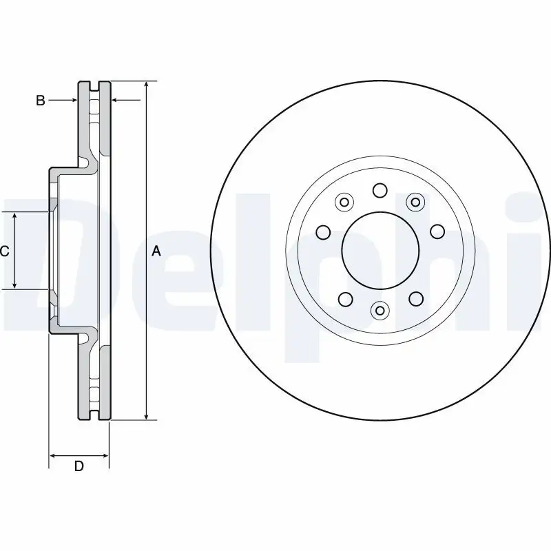 DELPHI BG4805C Ön Fren Diski