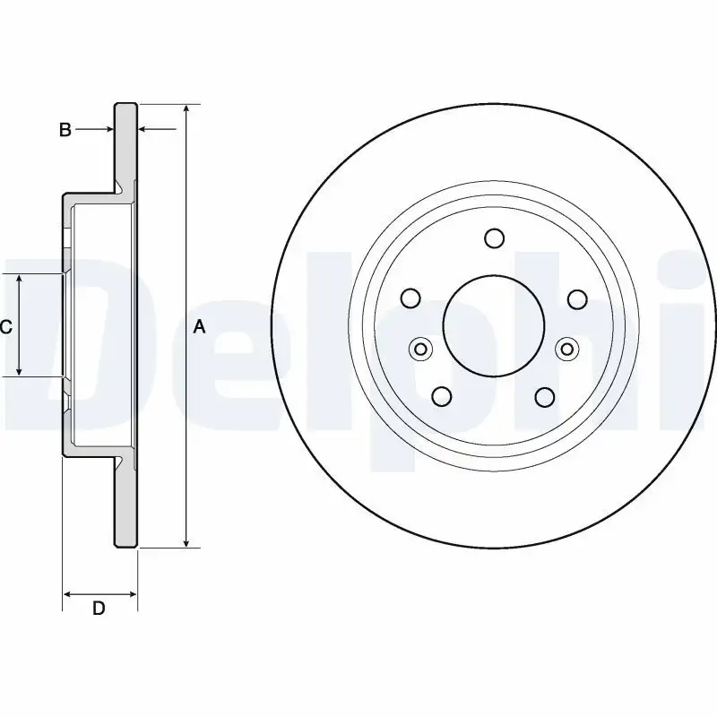 DELPHI BG4807C Arka Fren Diski