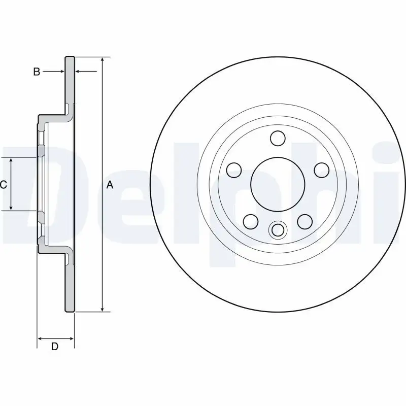 DELPHI BG4930C Arka Fren Diski LR061388
