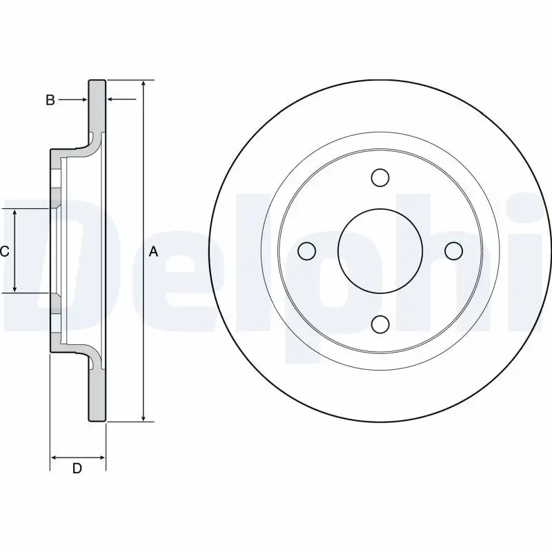 DELPHI BG4954C Arka Fren Diski H1BC2A315AB
