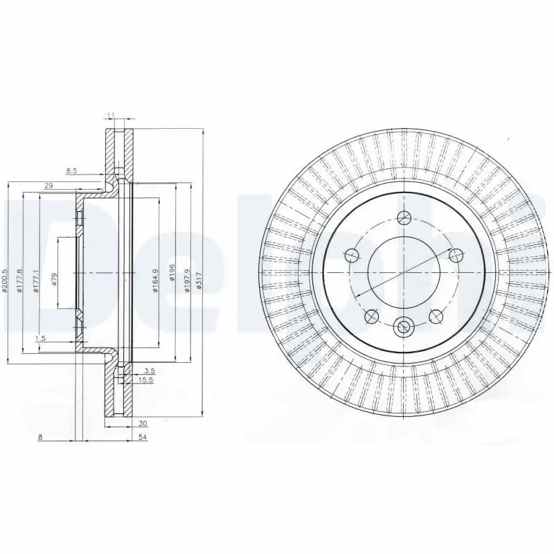 DELPHI BG9006C Ön Fren Diski
