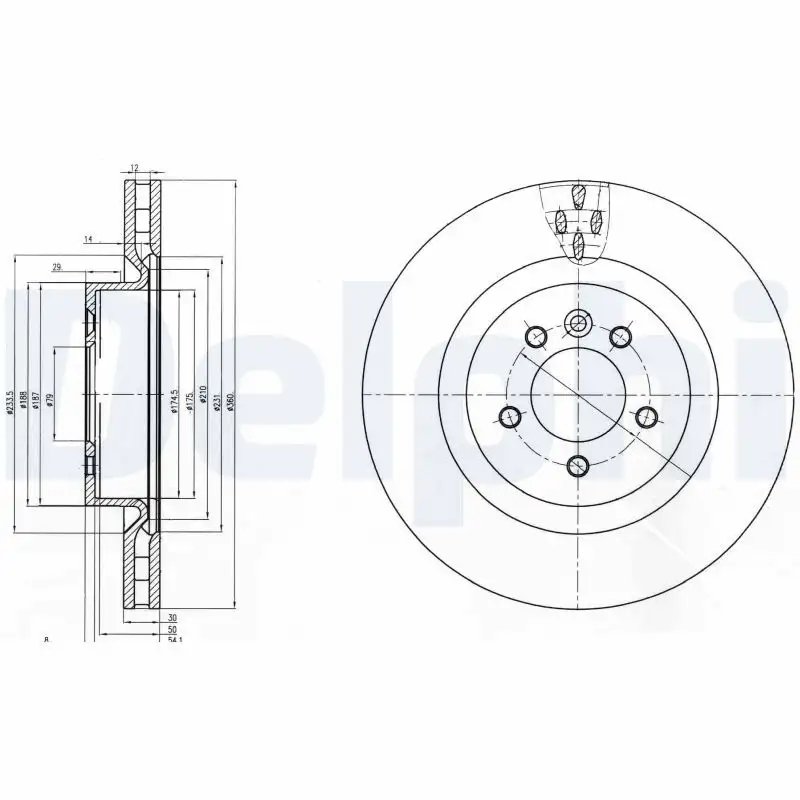 DELPHI BG9007C Ön Fren Diski