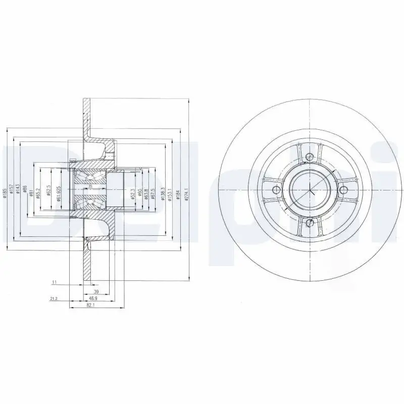 DELPHI BG9029RS Arka Fren Diski