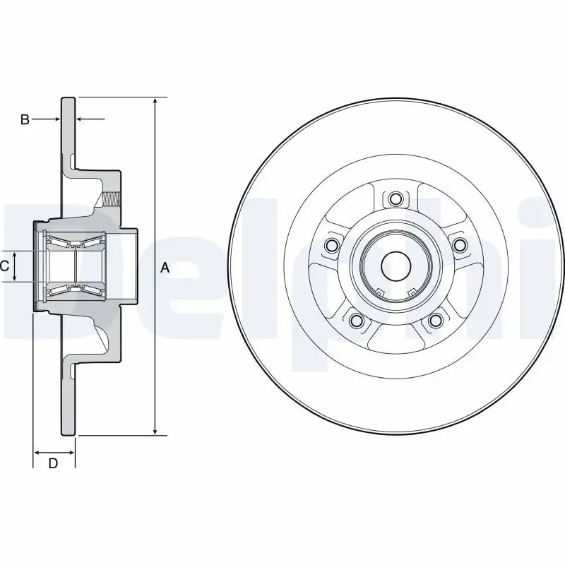 DELPHI BG9115RS Arka Fren Diski 8660003911