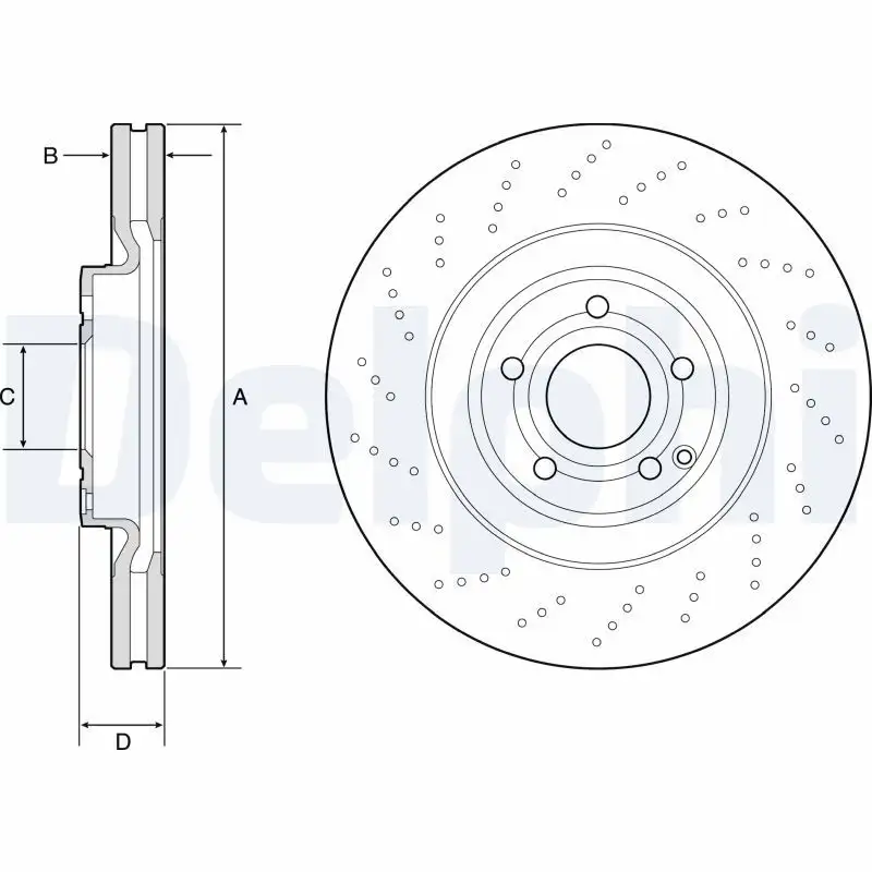 DELPHI BG9192C Ön Fren Diski A2184210412