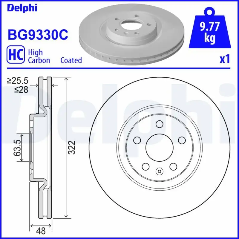 DELPHI BG9330C Ön Fren Diski