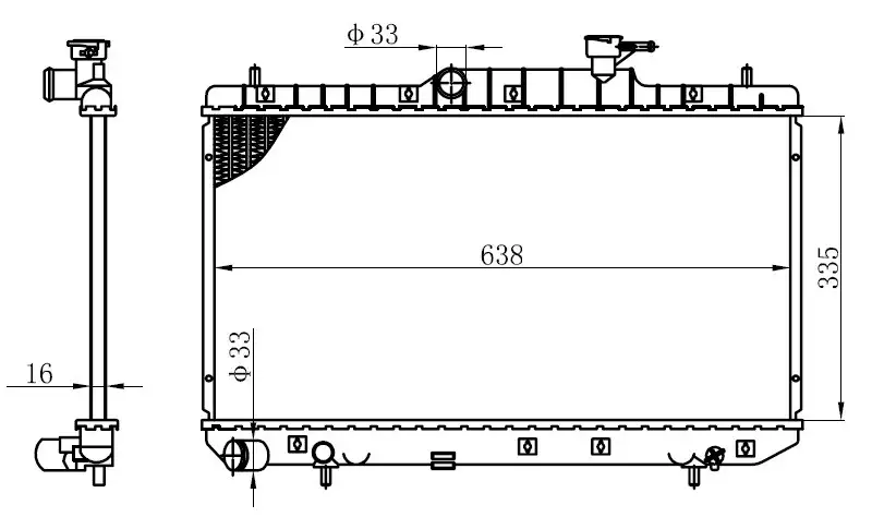 ORIS BHY001016 Radyatör 2531025300