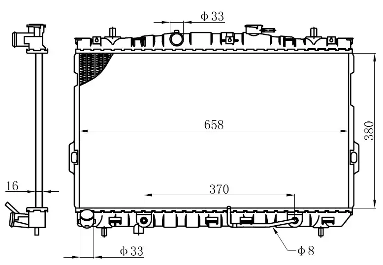 ORIS BHY006016 Radyatör 253102D110