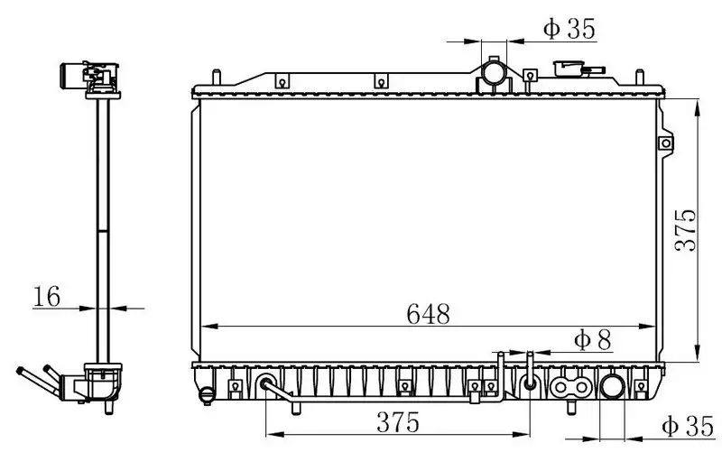 ORIS BHY033016 Radyatör 2531028252