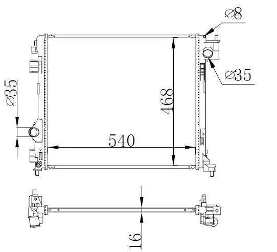 ORIS BNI394016 Radyatör 214104EA1A