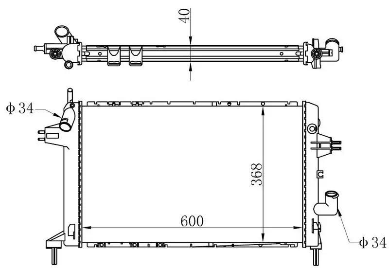 ORIS BOP122032 Radyatör 9129517