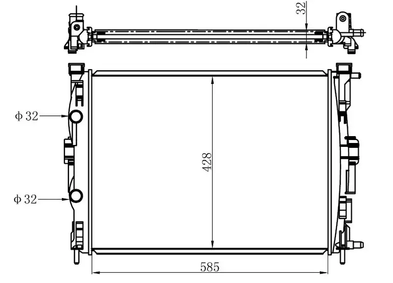 ORIS BRN018022 Radyatör 8200117609