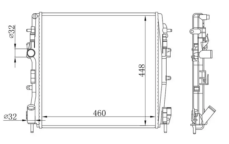 ORIS BRN039026 Radyatör