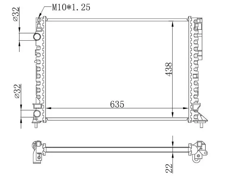ORIS BRN044022 Radyatör 7701045345