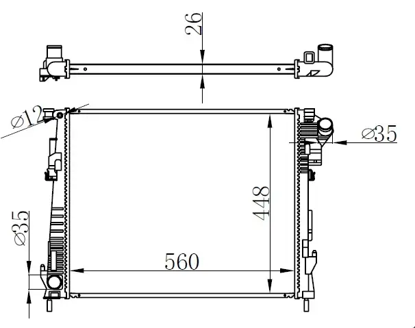 ORIS BRN088026 Radyatör