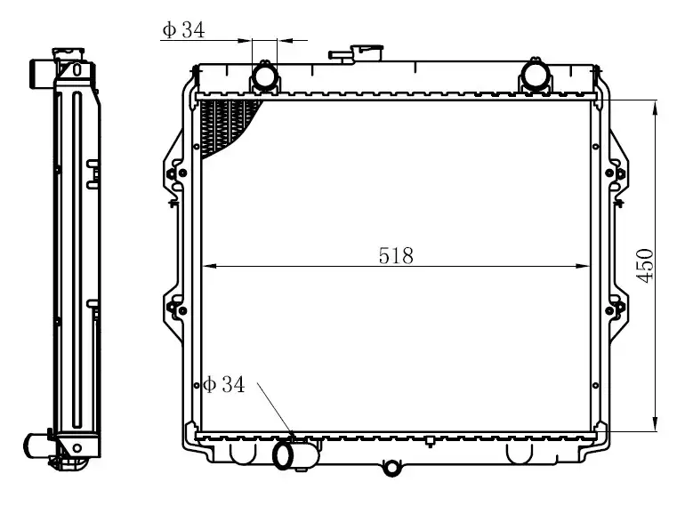 ORIS BTO151026 Radyatör 164005B600