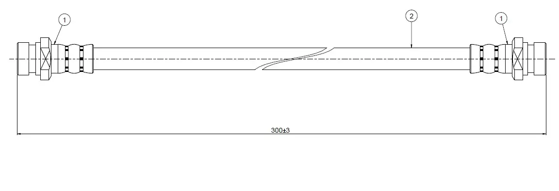 CAVO C800025A Ön Fren Hortumu 900809406