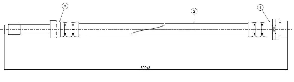 CAVO C800443A Arka Fren Hortumu