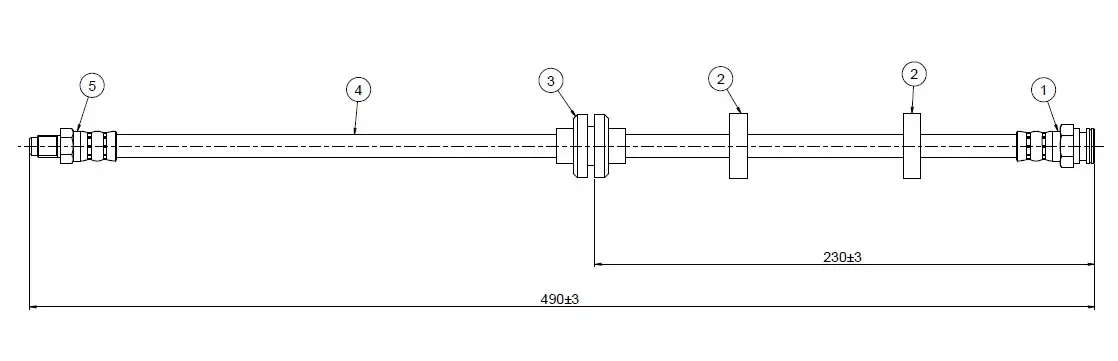 CAVO C800904A Ön Fren Hortumu 46448474
