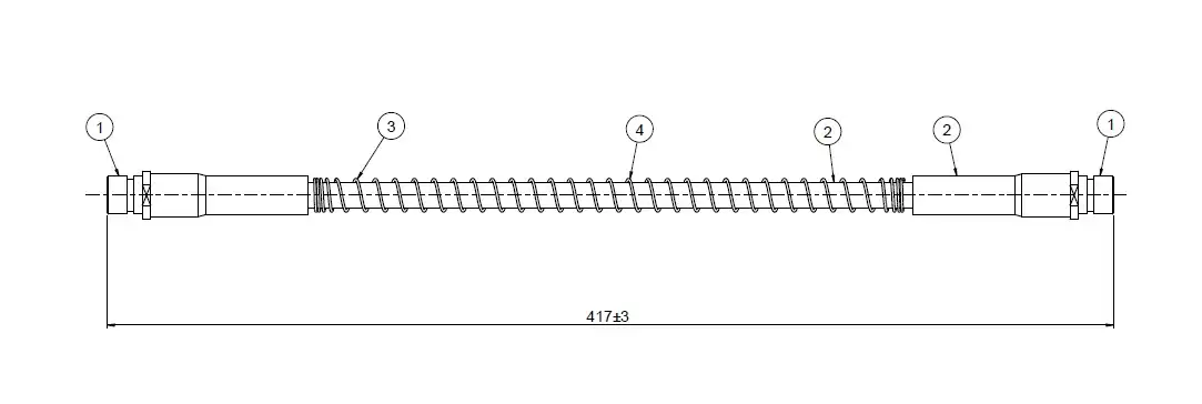 CAVO C900004A Ön Fren Hortumu ANR1765