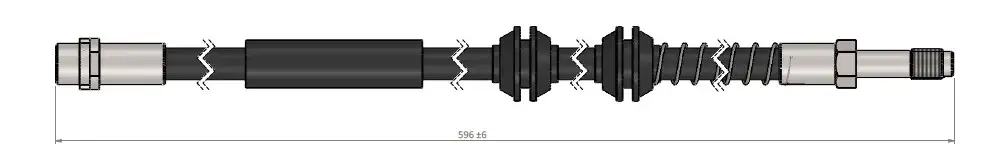 CAVO C900647A Ön Fren Hortumu 7H8611701