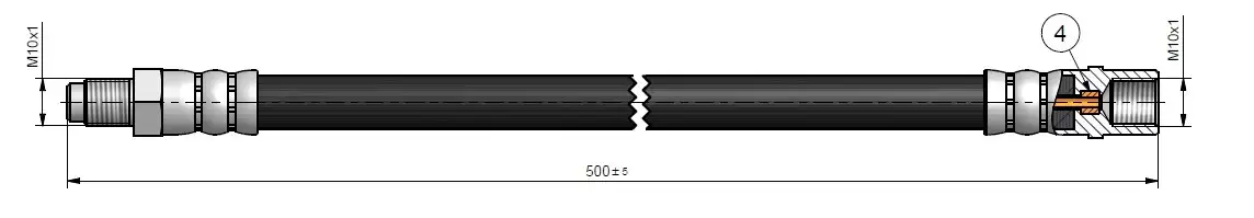 CAVO C900675A Ön Fren Hortumu A1694280035