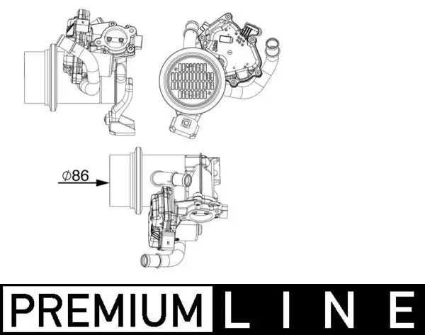 MAHLE CE18000P EGR Soğutucusu 04L131512AA