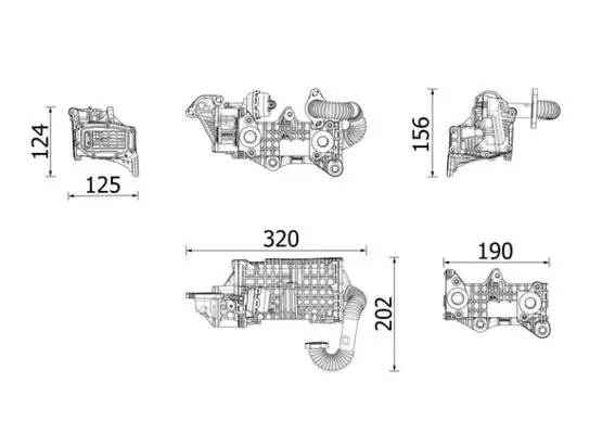 MAHLE CE43000P EGR Soğutucusu 9813050280